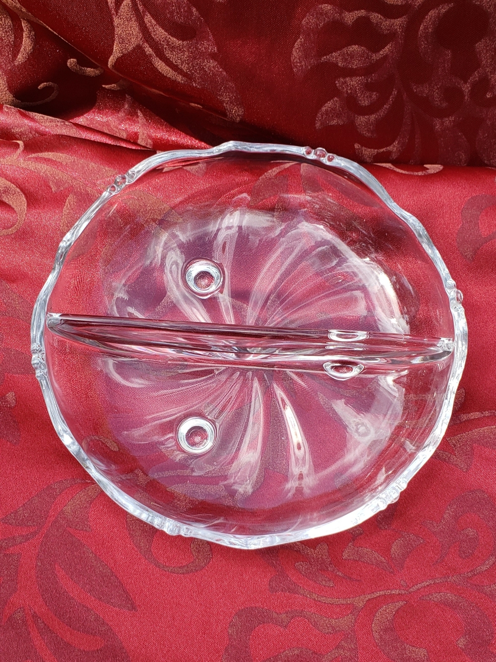 Vintage Heisey Glass Company Divided Relish/Candy Dish
